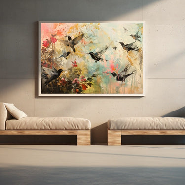 Birds Abstract Painting